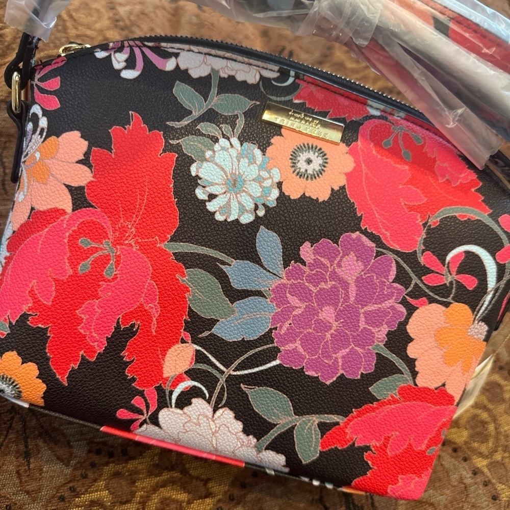 Trina Turk Women's Floral Crossbody Bag - Black and Multicolor - Picture 2 of 6